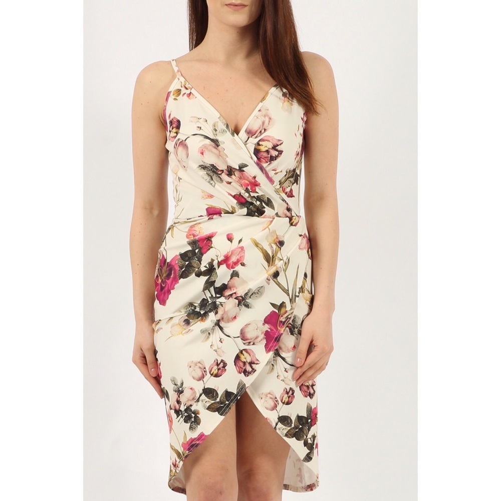 Floral Bodycon Wrap Dress - Picture 5 of 7